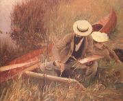 John Singer Sargent Paul Helleu Sketching with his Wife (nn03) oil painting on canvas